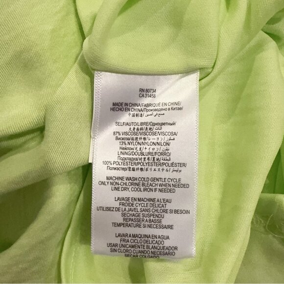 NWT BCBGeneration Melon Green One Shoulder Mini Dress - Picture 4 of 9